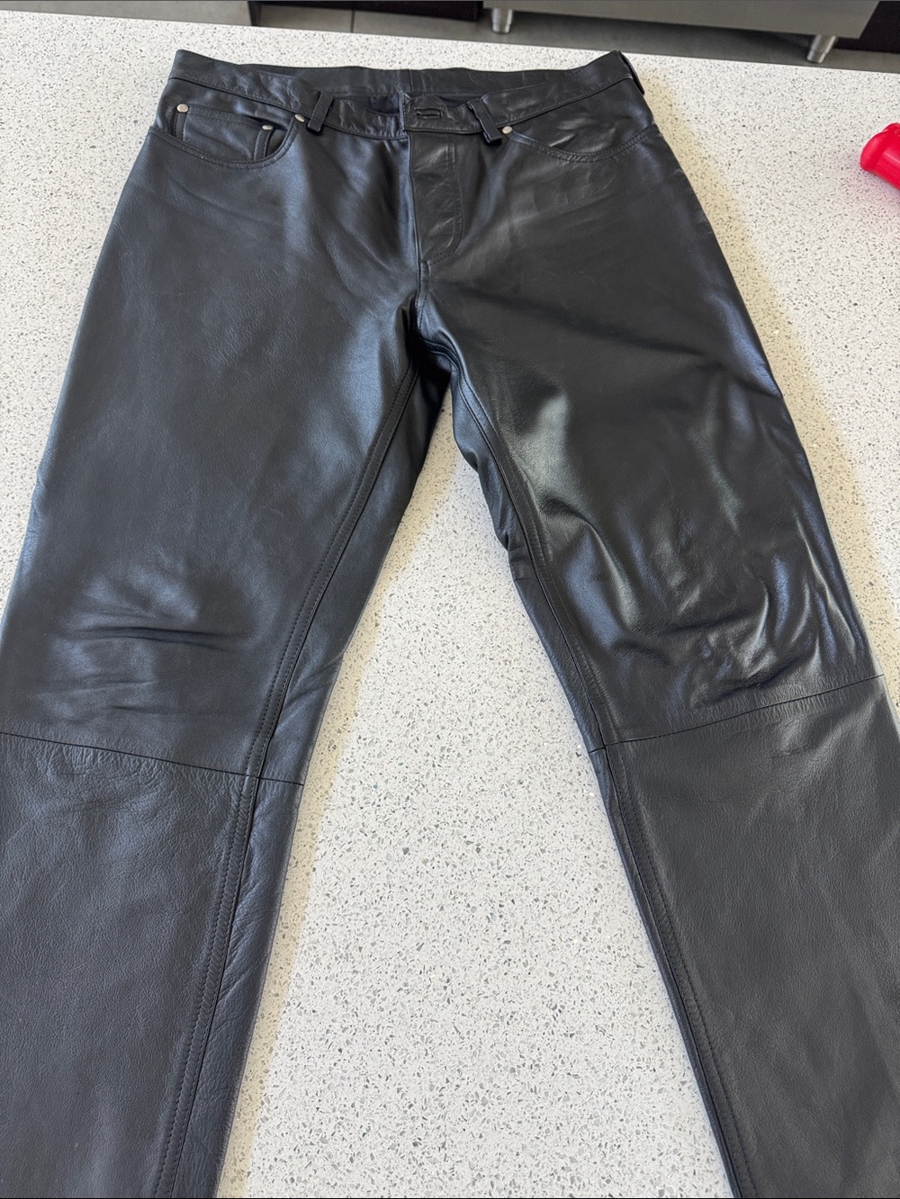 North Beach Leather Black Leather Pants